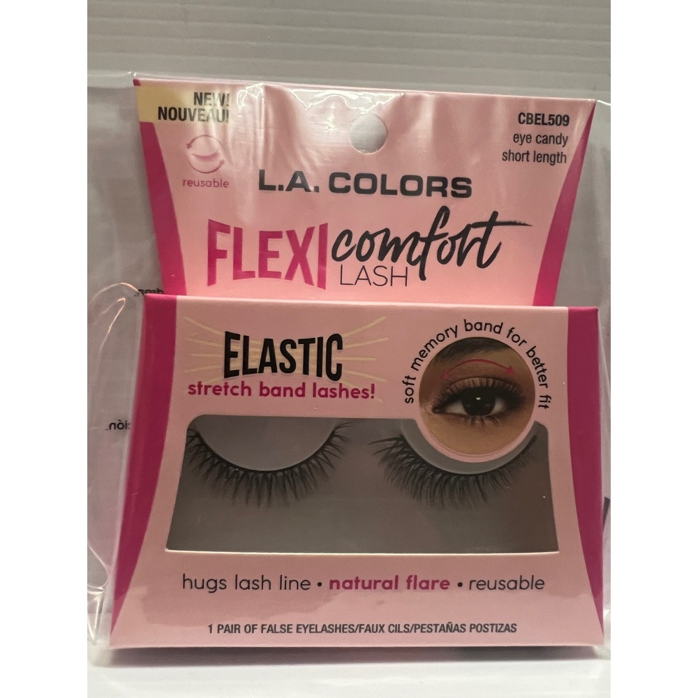 L.A. COLORS Flexi Comfort Lash Eye Candy CBEL509 Short Natural Flare Lashes NEW